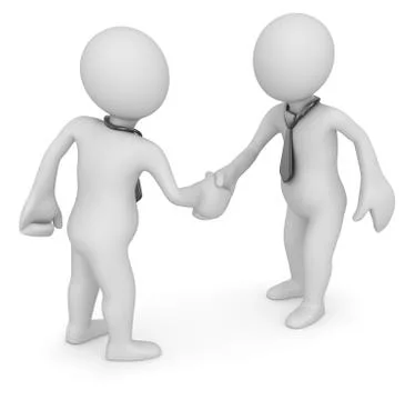Handshake of two businessmans Stock Illustration