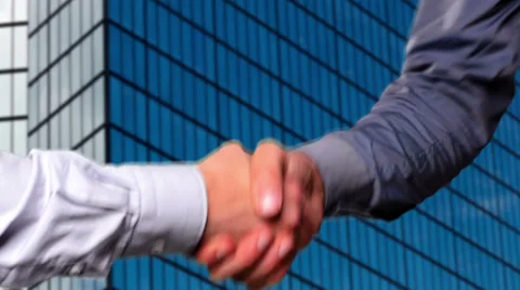 Handshake: Two businessmen shaking hands Stock-Footage 33892115