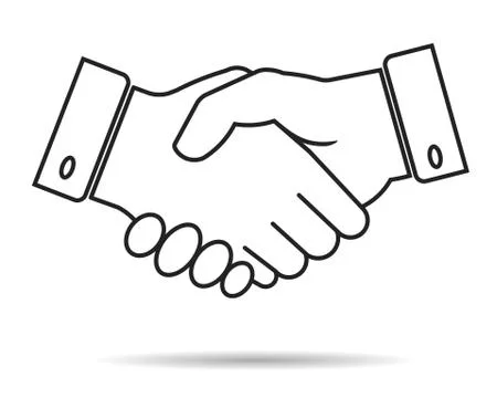 Handshake vector icon Stock Illustration