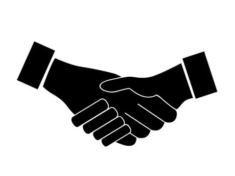 Handshake vector icon Stock Illustration