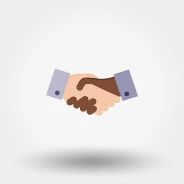 Handshake. Vector. Icon Stock Illustration