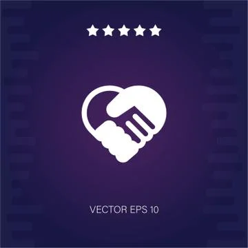 Handshake vector icon Stock Illustration