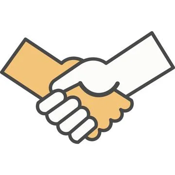 Handshake vector icon Stock Illustration