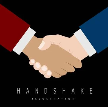 Handshake vector illustration Handshake vector illustration. Background fo... Stock Photos