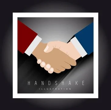 Handshake vector illustration Handshake vector illustration. Background fo... Stockfoto's