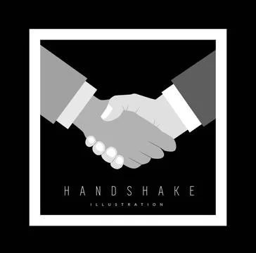 Handshake vector illustration Handshake vector illustration. Background fo... Stock Photos