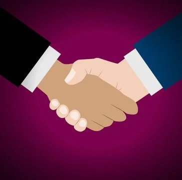 Handshake vector illustration Handshake vector illustration. Background fo... Foto stock
