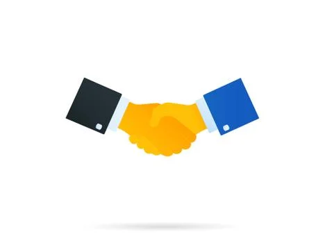 Handshaking illustration Stock Illustration