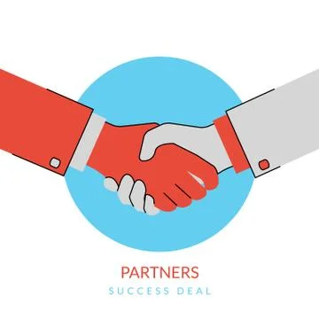 Handshaking illustration Illustrazione stock