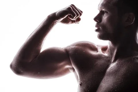 Handsome athlete 库存照片