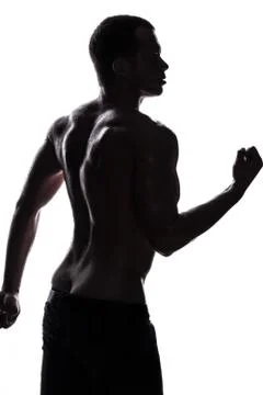 Handsome athlete Stock Photos