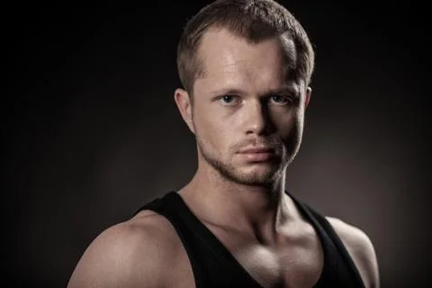 Handsome athlete Fotos Stock