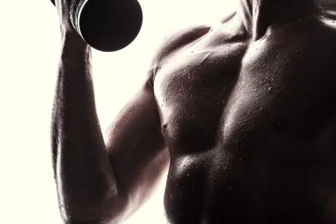 Handsome athlete Stock Photos