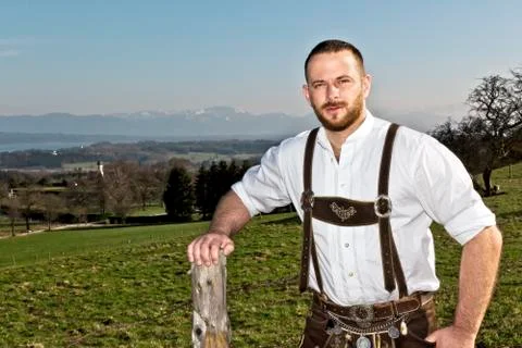 Handsome bavarian Stock Photos