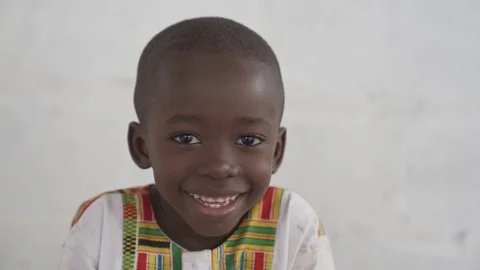 Handsome Black Boy Smiles Stock Footage 98633608