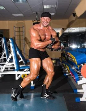 Handsome bodybuilder 库存照片