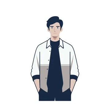 Handsome Boy Vector Stock Illustration