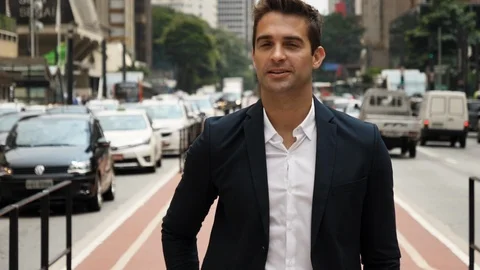 Handsome business 스톡 동영상 93874067