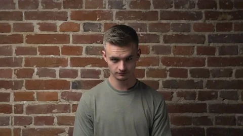 Handsome Caucasian Man Smiling Видео 80679188