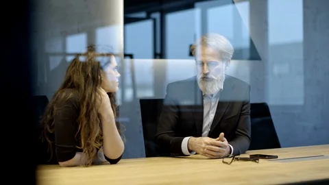 Handsome caucasian senior CEO working late hours. Stock Footage 103580424