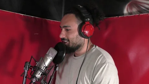 Handsome guy in studio. Stock Footage 114016532