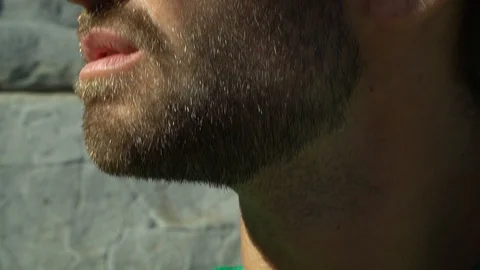 Handsome guy video outdors Stock Footage 86692381