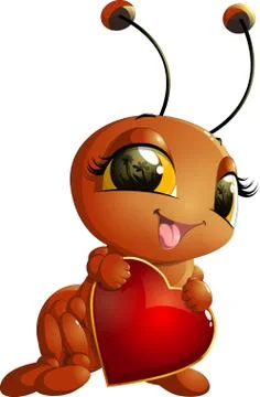 Handsome hard worker ant Stock Illustration