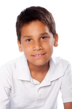 Handsome hispanic boy Stock Photos