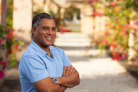 Handsome hispanic man Stock Photos