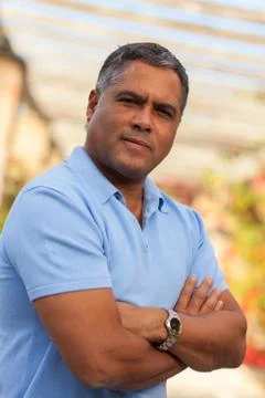 Handsome hispanic man Stock Photos