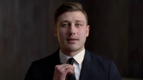 Handsome Hispanic man in suit Video stock 71406639