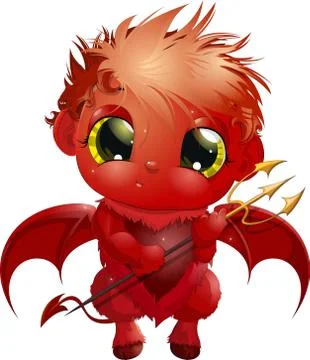Handsome little devil Stock Illustration