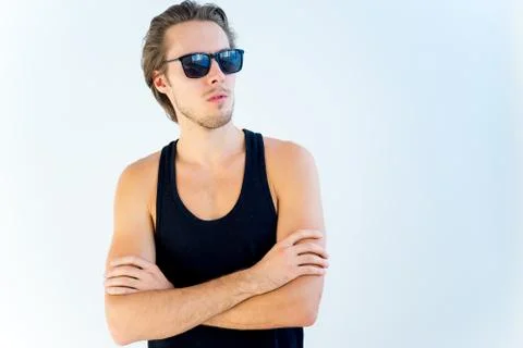 Handsome male model Stock Photos