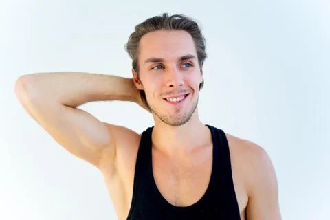 Handsome male model Stock Photos