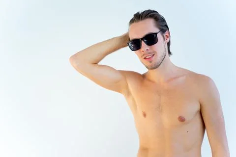 Handsome male model Stock Photos