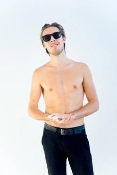 Handsome male model Stock Photos