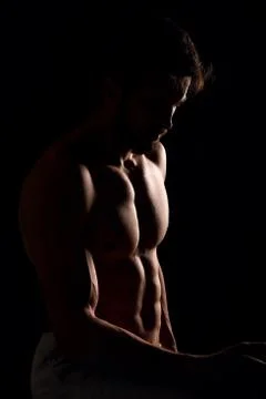 Handsome male model posing Stock Photos