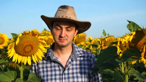 Handsome man farmer accepting and approving ideas or proposal saying yes and Stock Footage 138395997