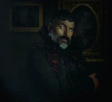 Handsome Man Gothic Vampire Style Stock Photos