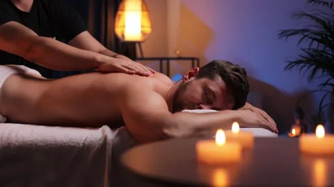 Premium Photo  Masseur doing neck massage on man in the spa salon