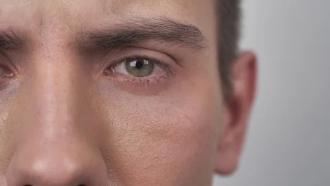 Handsome man looking at camera approvingly nodding on white background. Portrait Stock Footage 127622716