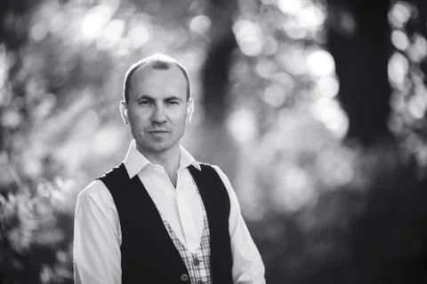 Handsome man posing Foto stock