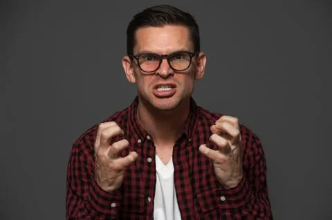Handsome man posing in studio Stock Photos