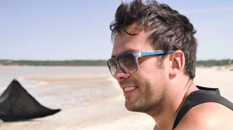 Handsome man smiling Stock Footage 52942146