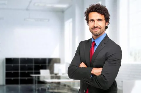 Handsome manager portrait Stock Photos