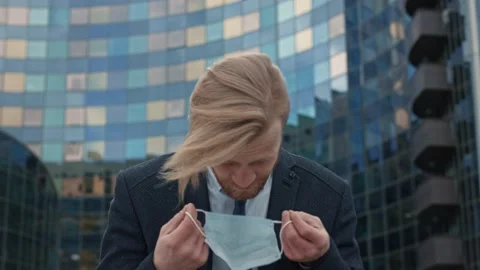 Handsome millennial businessman start-up developer office executive manager 스톡 동영상 145332586