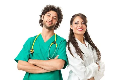 Handsome physicians Stock Photos