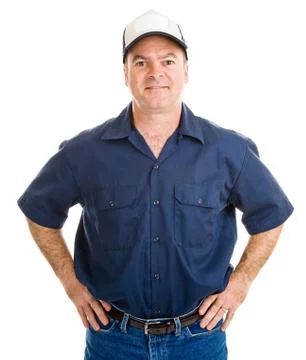 Handsome Service Worker Stock Photos