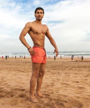 Handsome shirtless man Stock-Fotos