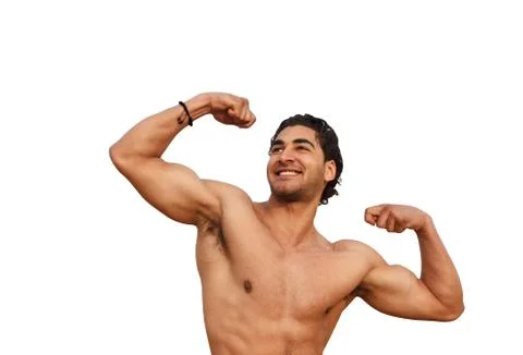 Handsome shirtless man Stock-Fotos